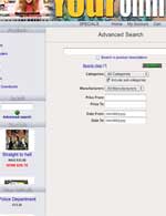 ecommerce web site solution with advanced searches.