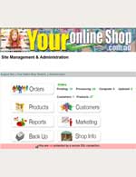 ecommerce web site solution with secure admin area.