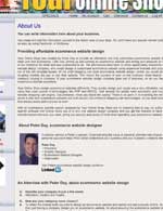 ecommerce web site solution that you can create your own web pages.