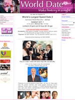 e-commerce website design for World Date