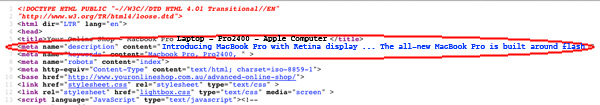description tags for ecommerce websites