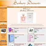 ecommerce website design project for Sunbury Discounts