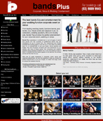 online shop design for bandsplus