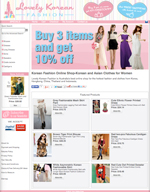 Image of online shop design selling korea fashion online