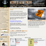 online shop design for survival gear