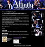 e-commerce online shop design for Affinity wedding band